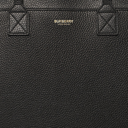 Burberry Grainy Calfskin Medium London Tote Bag Black 9 of 11