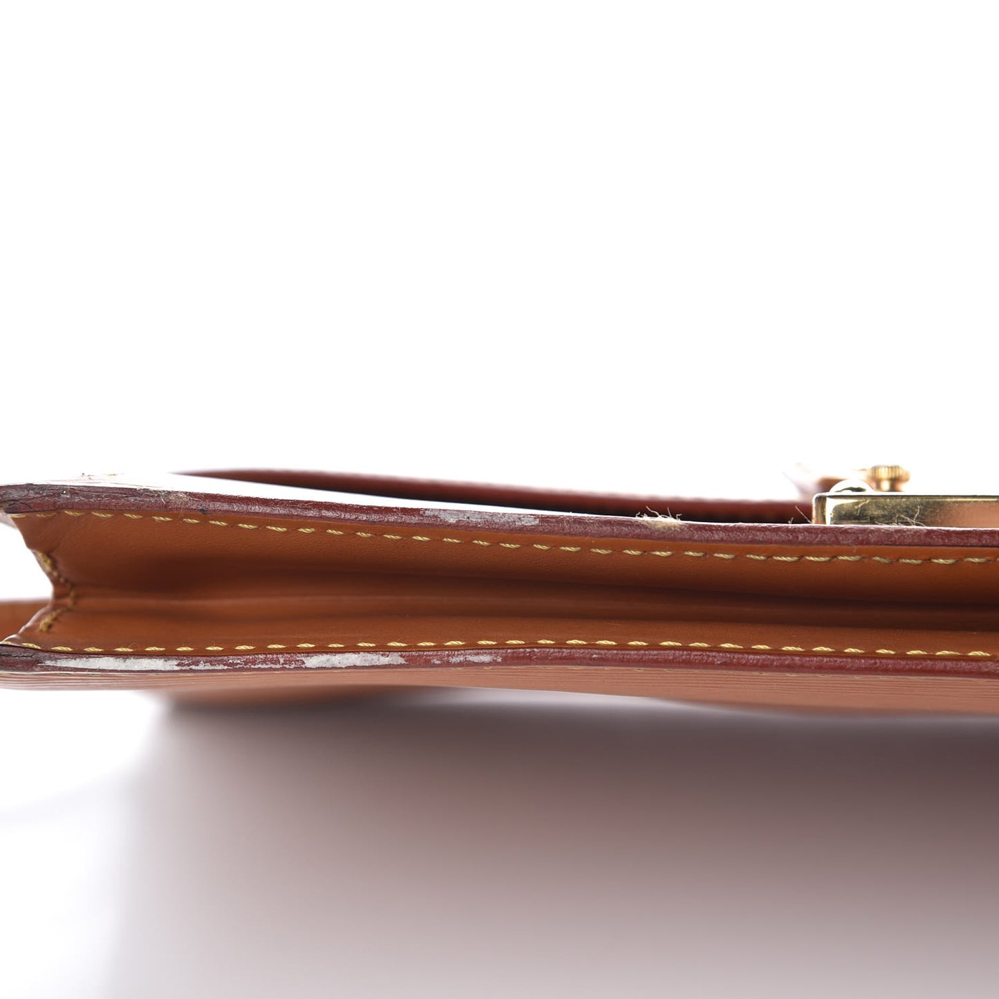 Epi Pochette Sellier Dragonne Clutch Gold