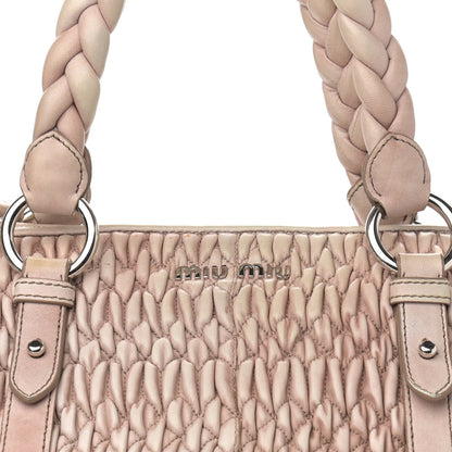 Miu Miu Nappa Matelasse Lux Tote Fragola 7 of 15