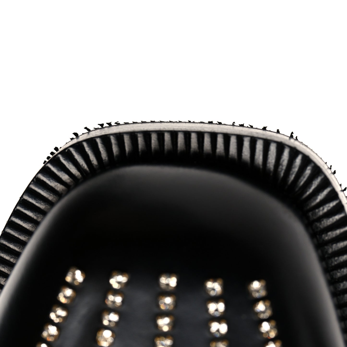 Calfskin Crystal Mens Lace Up Shoes 9.5 Black