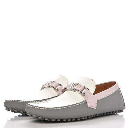 Louis Vuitton Rubber Mens Hockenheim Mocassins 6 Grey Pink 3 of 9