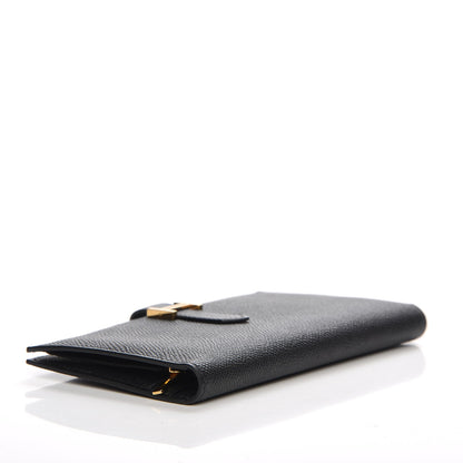 Hermes Epsom Bearn Gusset Wallet Black 4 of 8