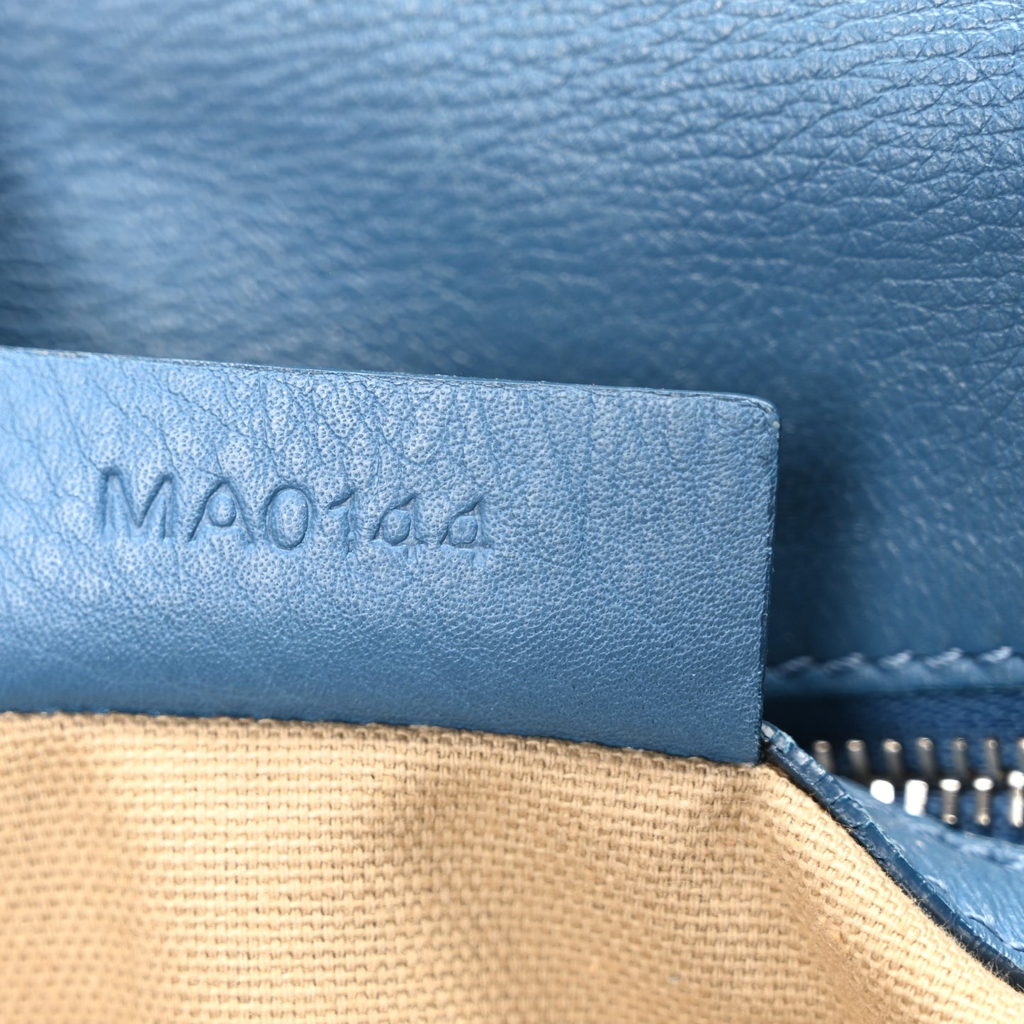 Calfskin Small Pandora Pure Flap Bag Blue