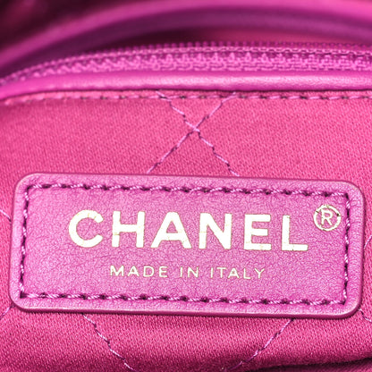 Chanel Shiny Calfskin Quilted Small Chanel 22 Fuchsia 7 of 11