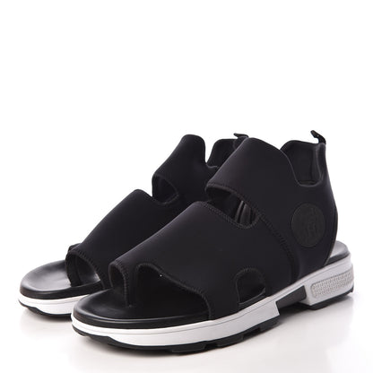 Hermes Neoprene Mens Sandals 43 Black 3 of 8