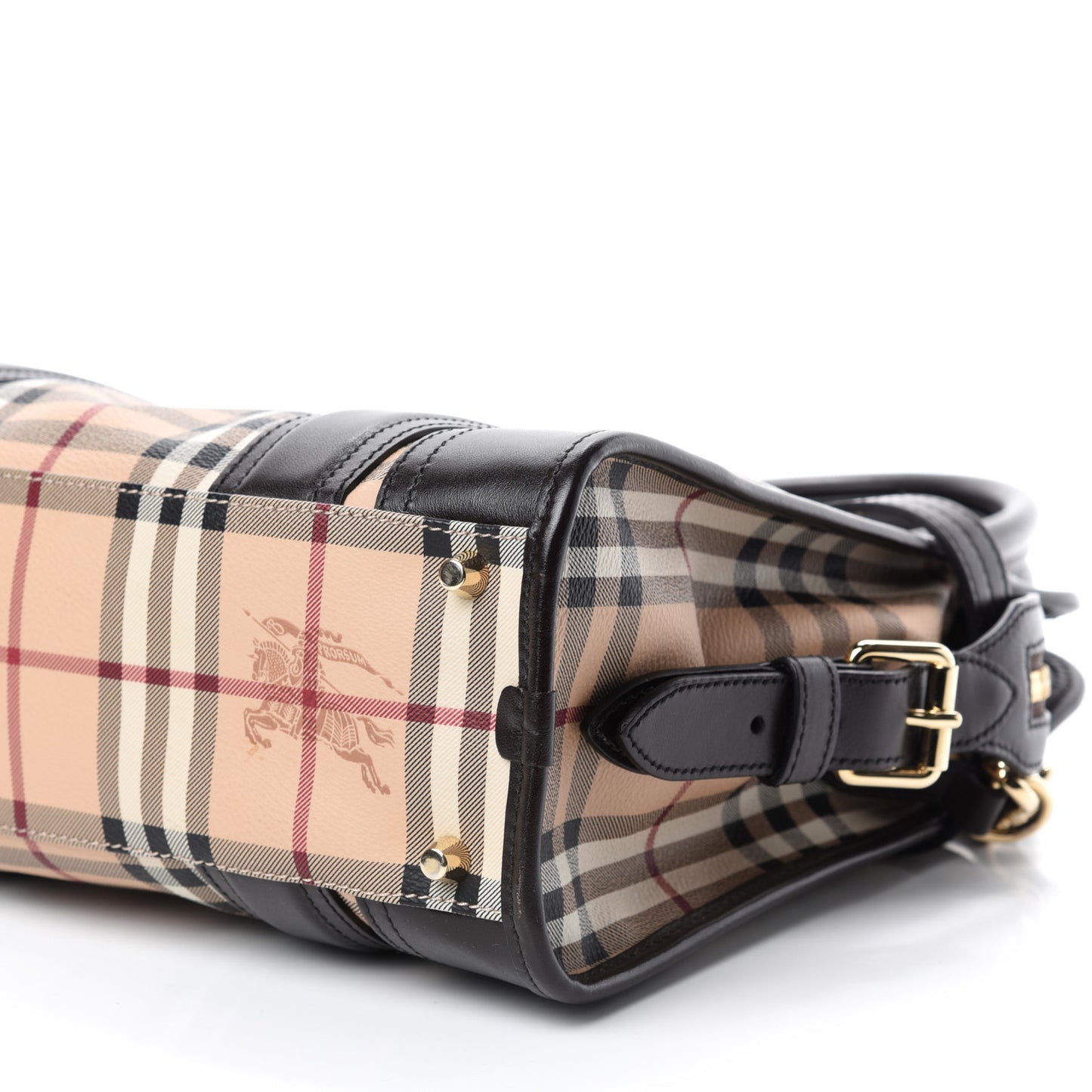 Haymarket Check Medium Minford Portrait Tote Chocolate