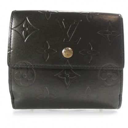 Louis Vuitton Mat Monogram Elise Wallet Black 1 of 8