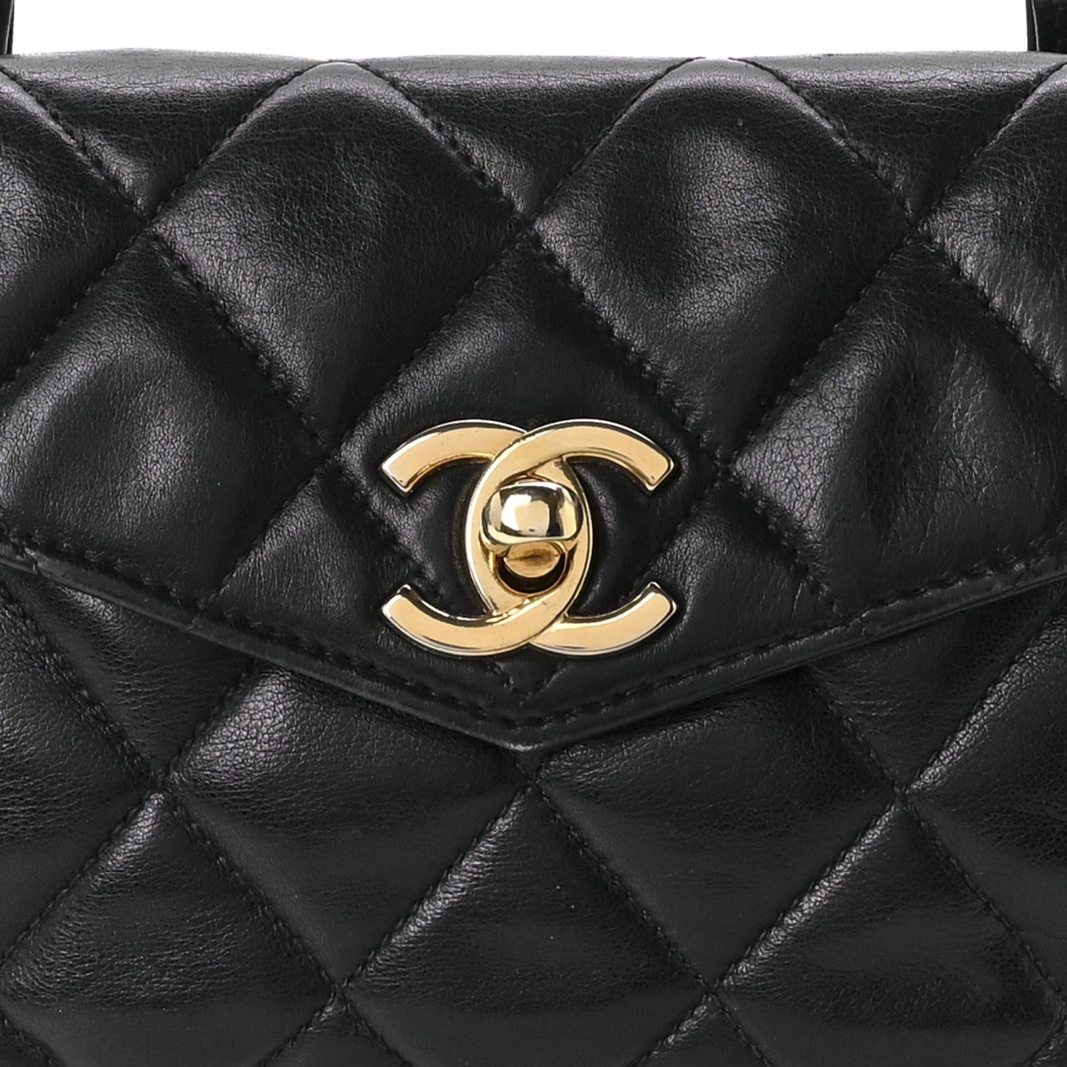 Chanel Lambskin Quilted Flap Waist Belt Bag Black 9 of 11