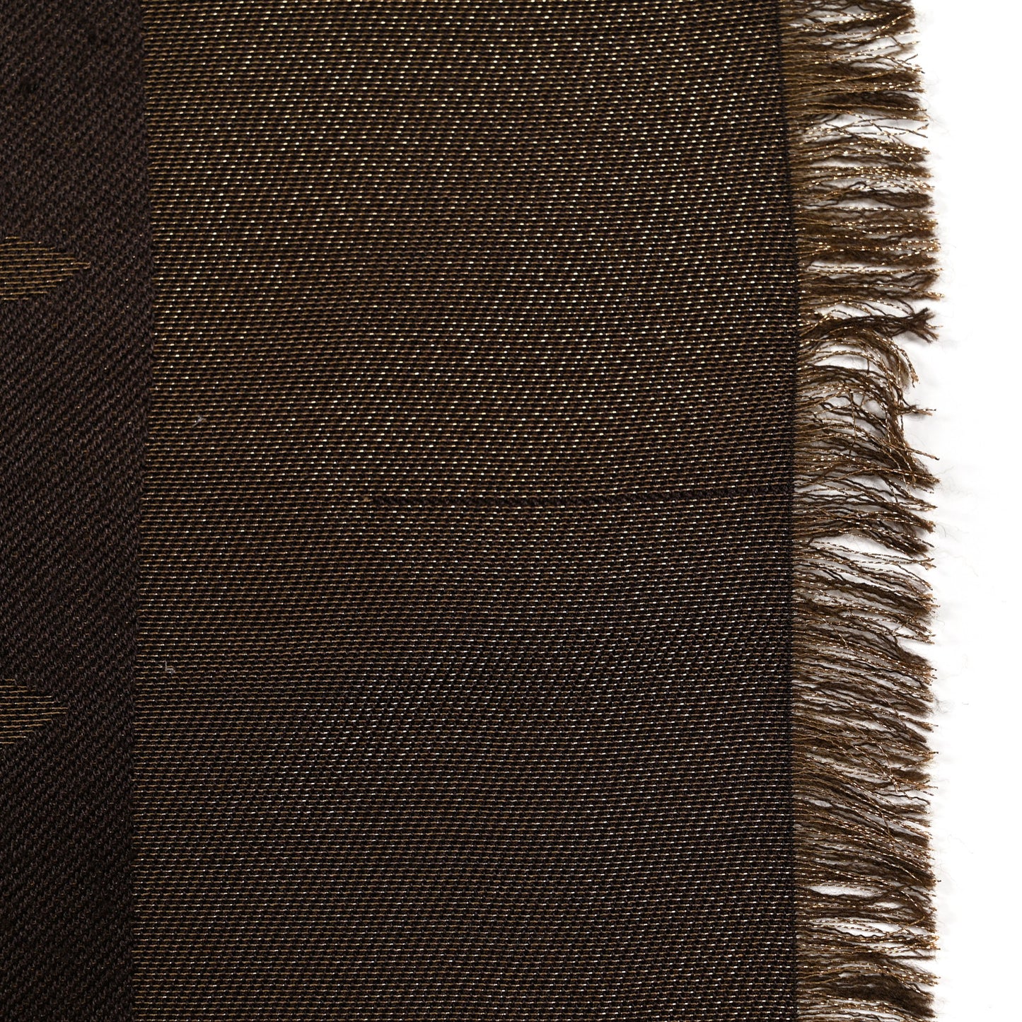 Silk Wool So Shine Monogram Shawl Gold