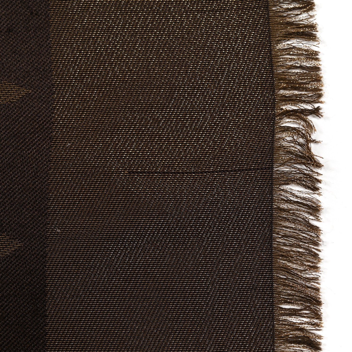 Louis Vuitton Silk Wool So Shine Monogram Shawl Gold 3 of 5