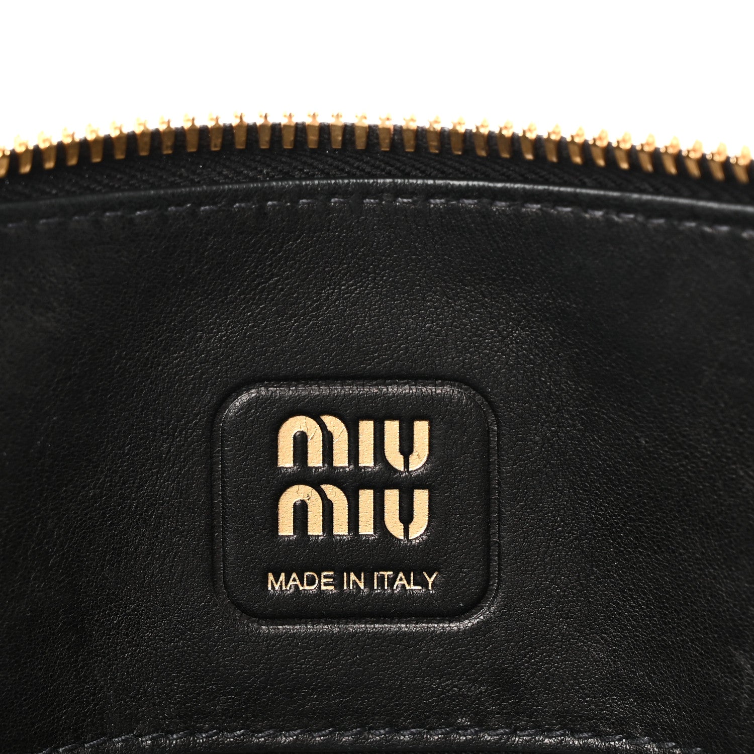 Miu Miu Nappa Aviator Regular Aventure Bag Black 1906764