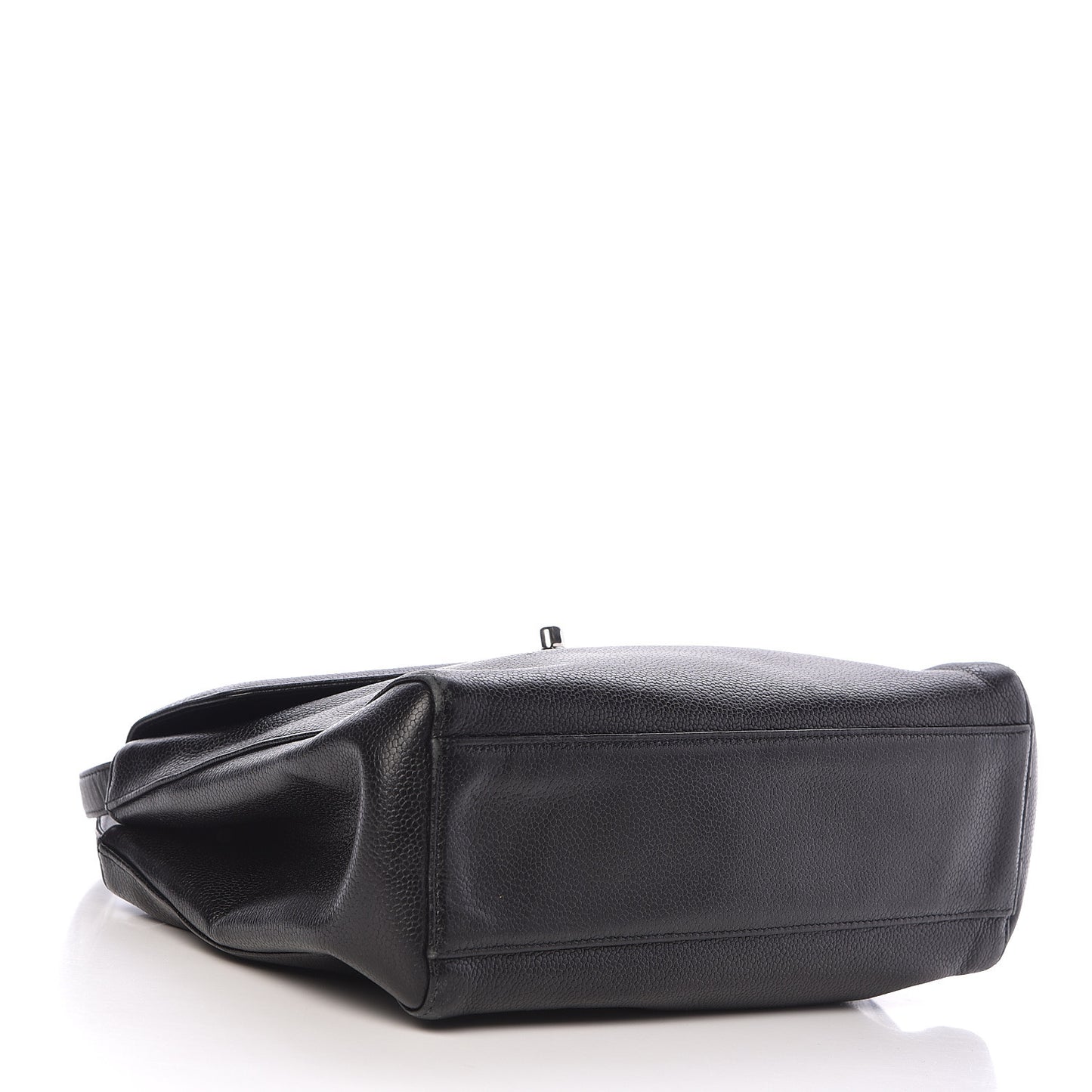 Caviar Flap Shoulder Bag Black
