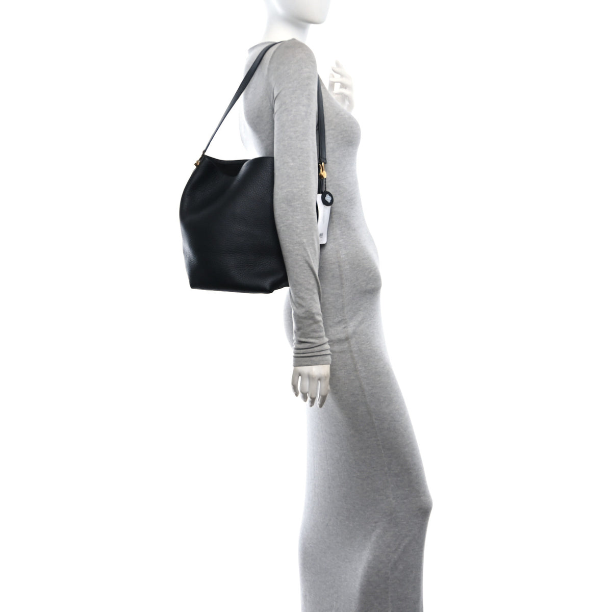 The Row Grained Calfskin Medium N/S Hook Tote Black 2 of 10