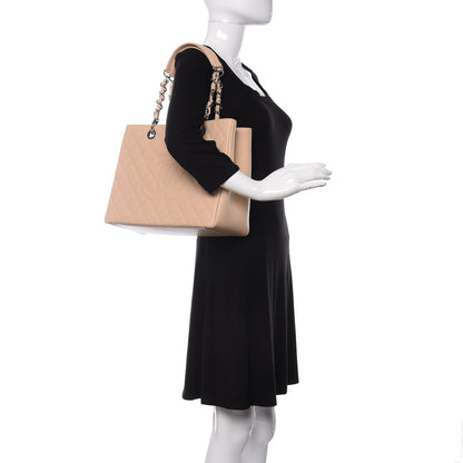 Chanel Caviar Quilted Grand Shopping Tote GST Beige Clair 2 of 11