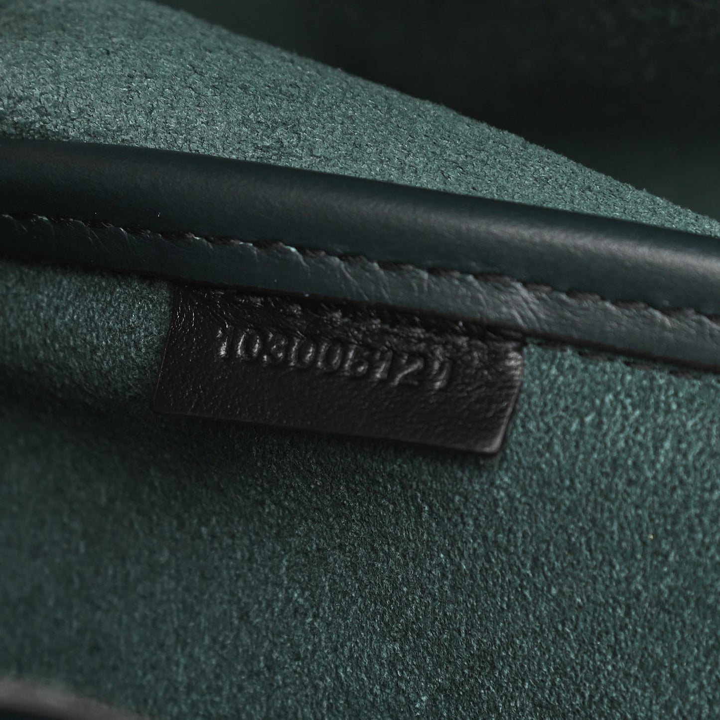 Calfskin Large Ruched Tote Petrol Green