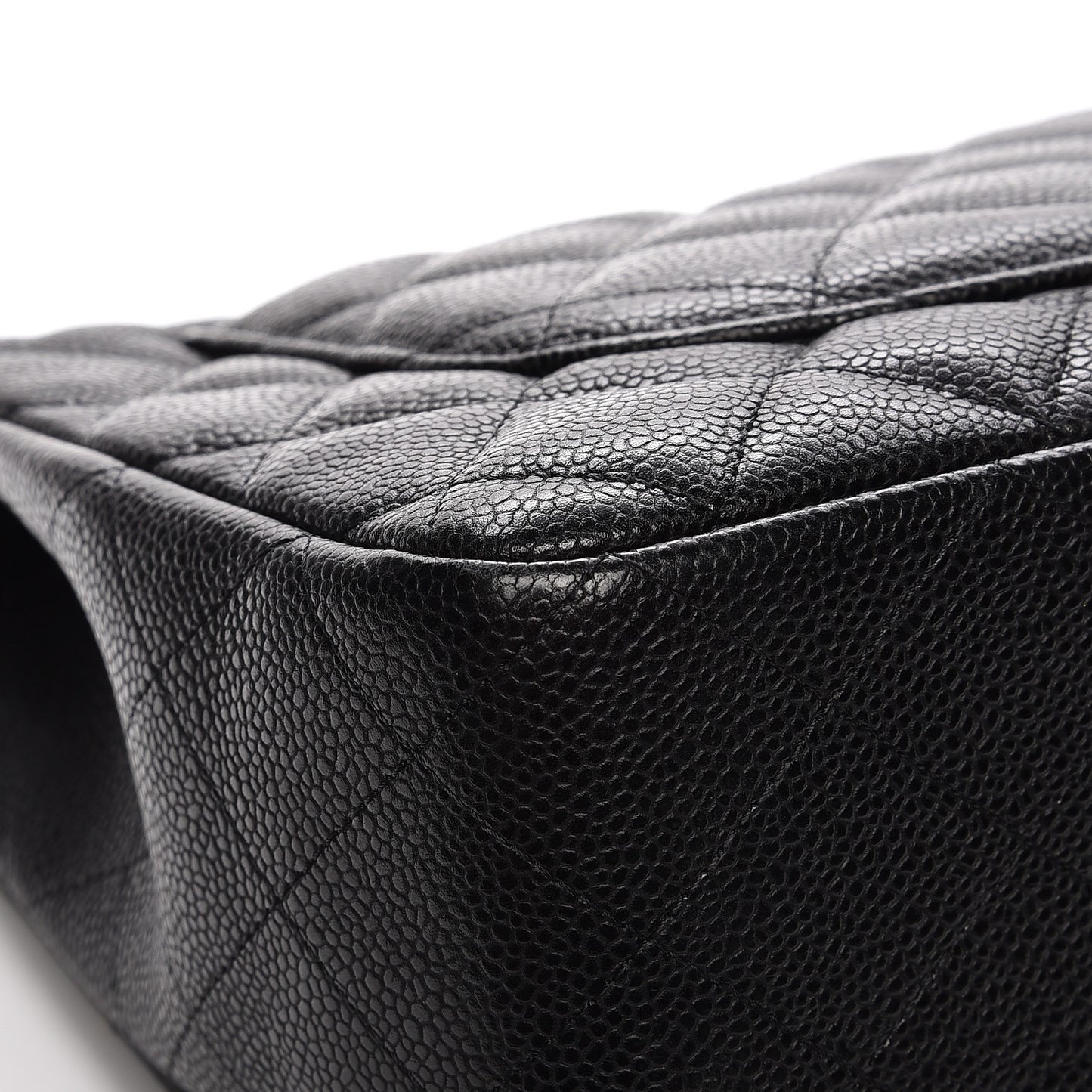 Caviar Quilted Jumbo Single Flap Black