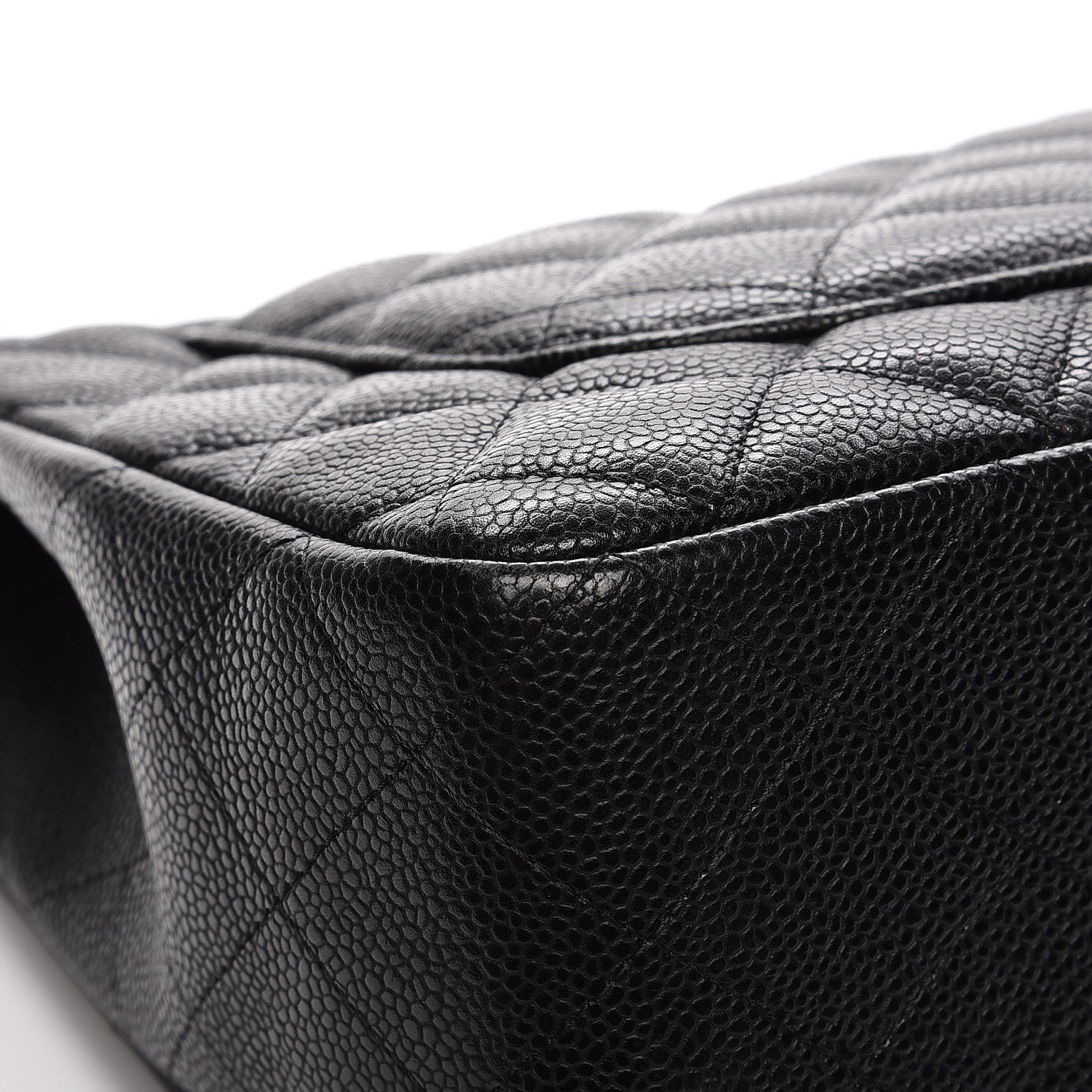 Chanel Caviar Quilted Jumbo Single Flap Black 10 of 12