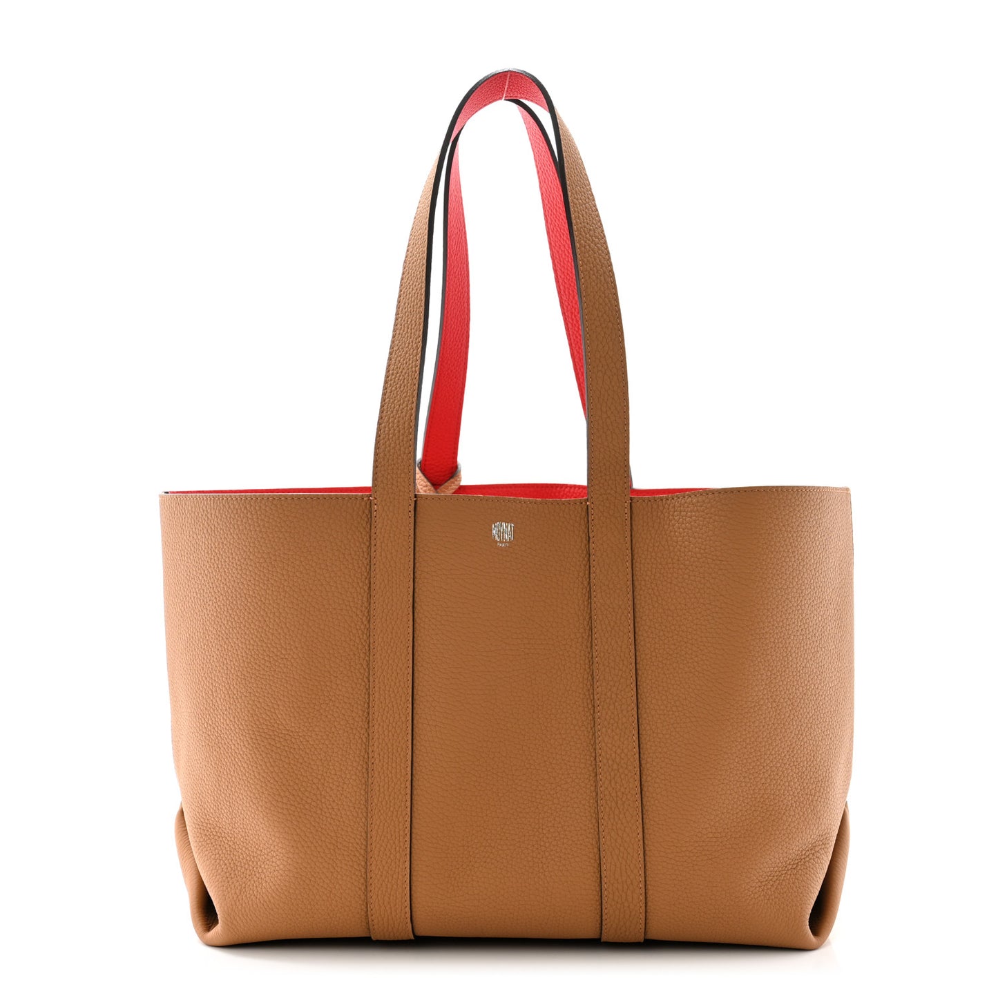 Taurillon Duo Cabas MM Tote Camel Flame