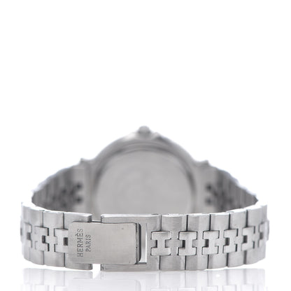 Hermes Stainless Steel 32mm Clipper Quartz Watch Gold 3 of 5