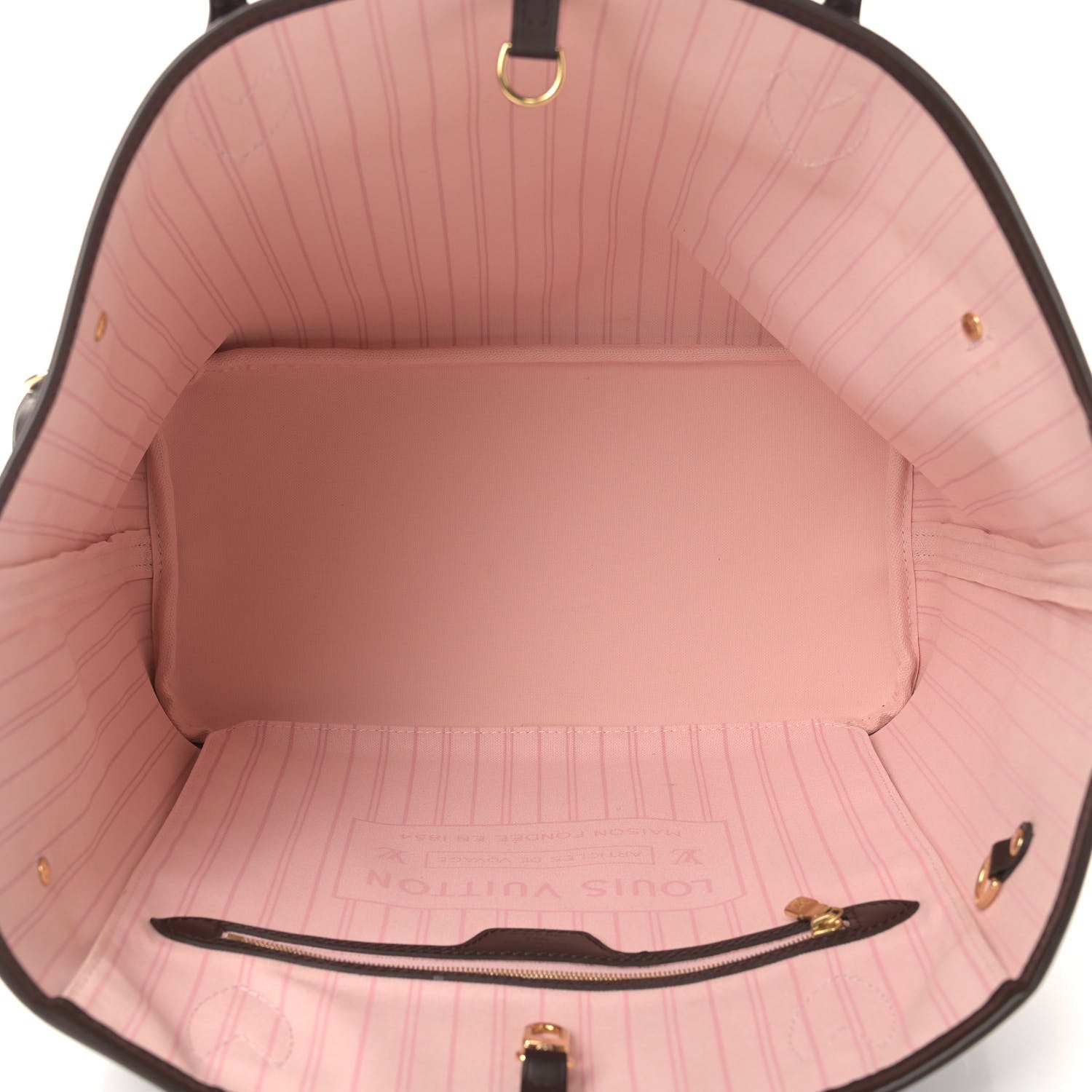 Louis Vuitton Damier Ebene Neo Neverfull MM Rose Ballerine 5 of 9