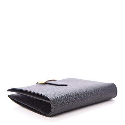 Hermes Epsom Bearn Compact Wallet Black 4 of 7