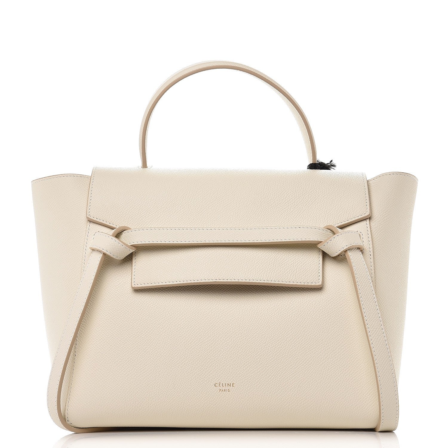 Celine Grained Calfskin Micro Belt Bag White 1 of 8