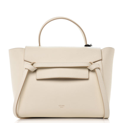 Celine Grained Calfskin Micro Belt Bag White 1 of 8