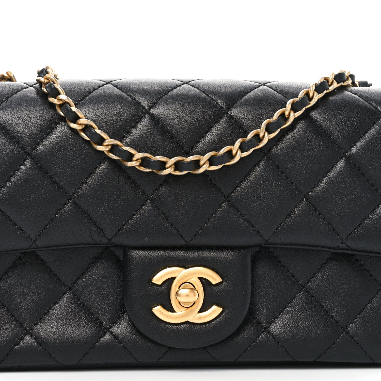 Chanel Lambskin Quilted Mini Rectangular Pearl Crush Flap Black 8 of 11