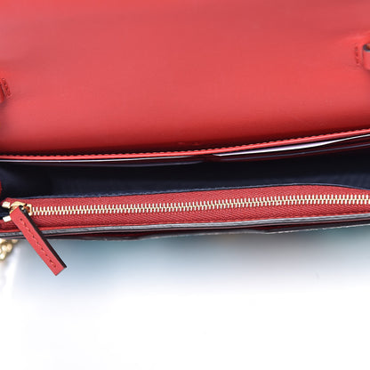 Gucci GG Supreme Monogram Blooms Chain Wallet Blue 5 of 8