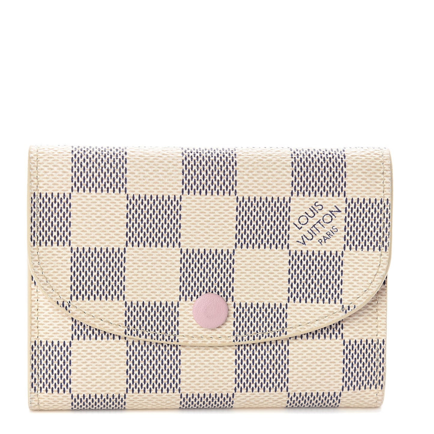 Damier Azur Rosalie Coin Purse Rose Ballerine