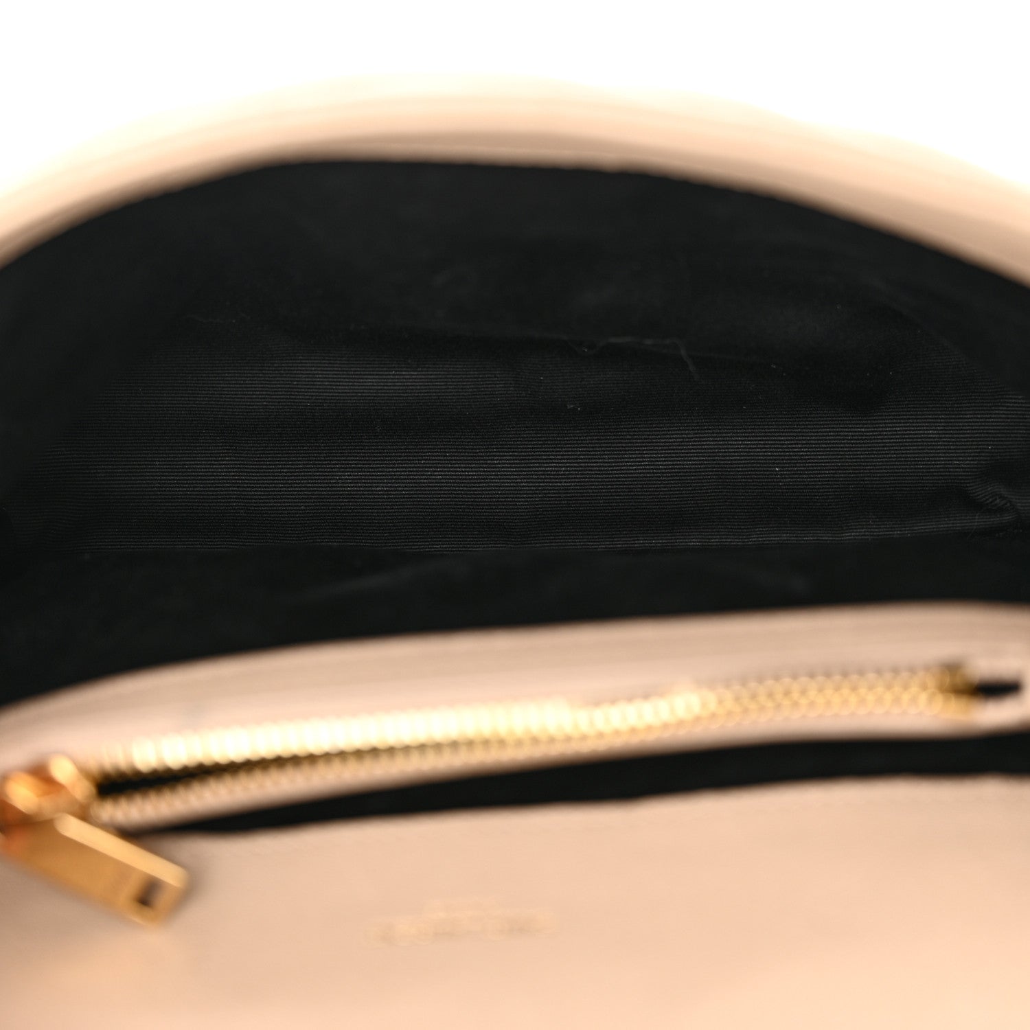 Saint Laurent Sheepskin Matelasse Chevron Monogram Medium College Bag Dark Beige 5 of 13