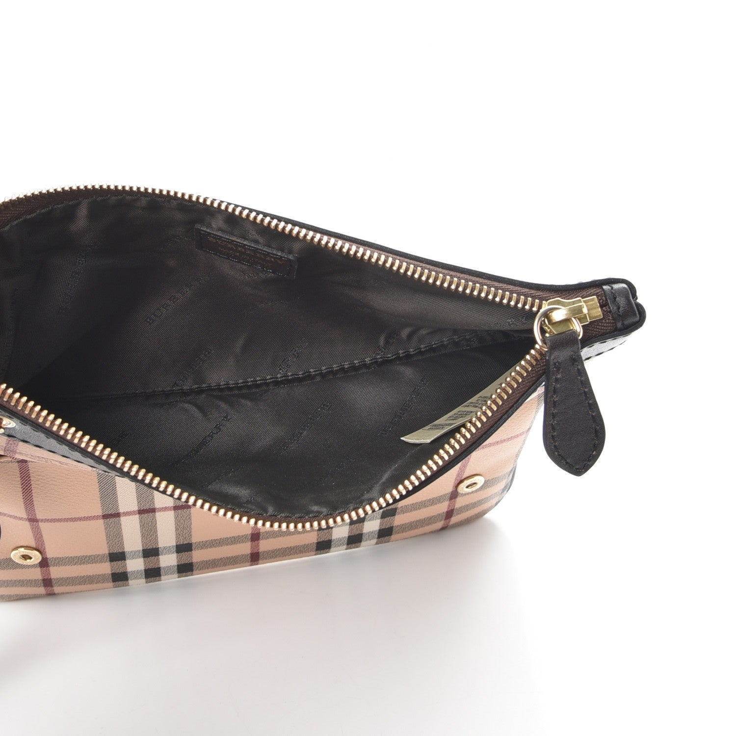 Burberry Haymarket Check Adeline Foldover Clutch Brown 6 of 7