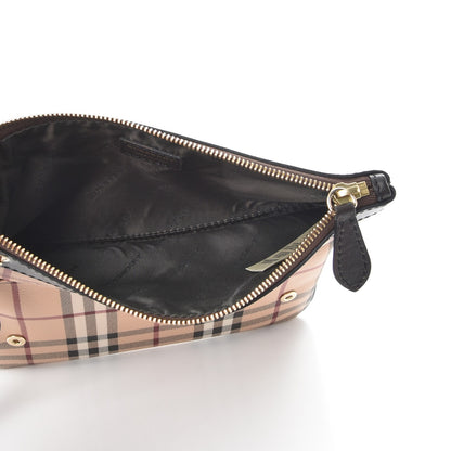Burberry Haymarket Check Adeline Foldover Clutch Brown 6 of 7