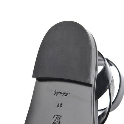 Louis Vuitton Monogram Crossroad Comfort Sandals 37 Black 12 of 13