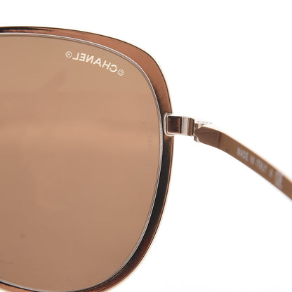 Chanel Metal Mirrored Pilot Summer Sunglasses 4223 Gold 8 of 9