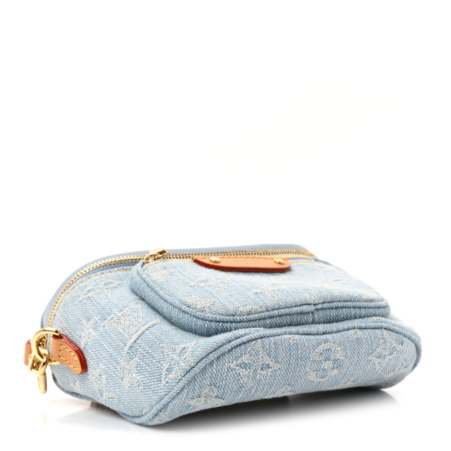 Monogram Denim Mini Bumbag Sky Blue