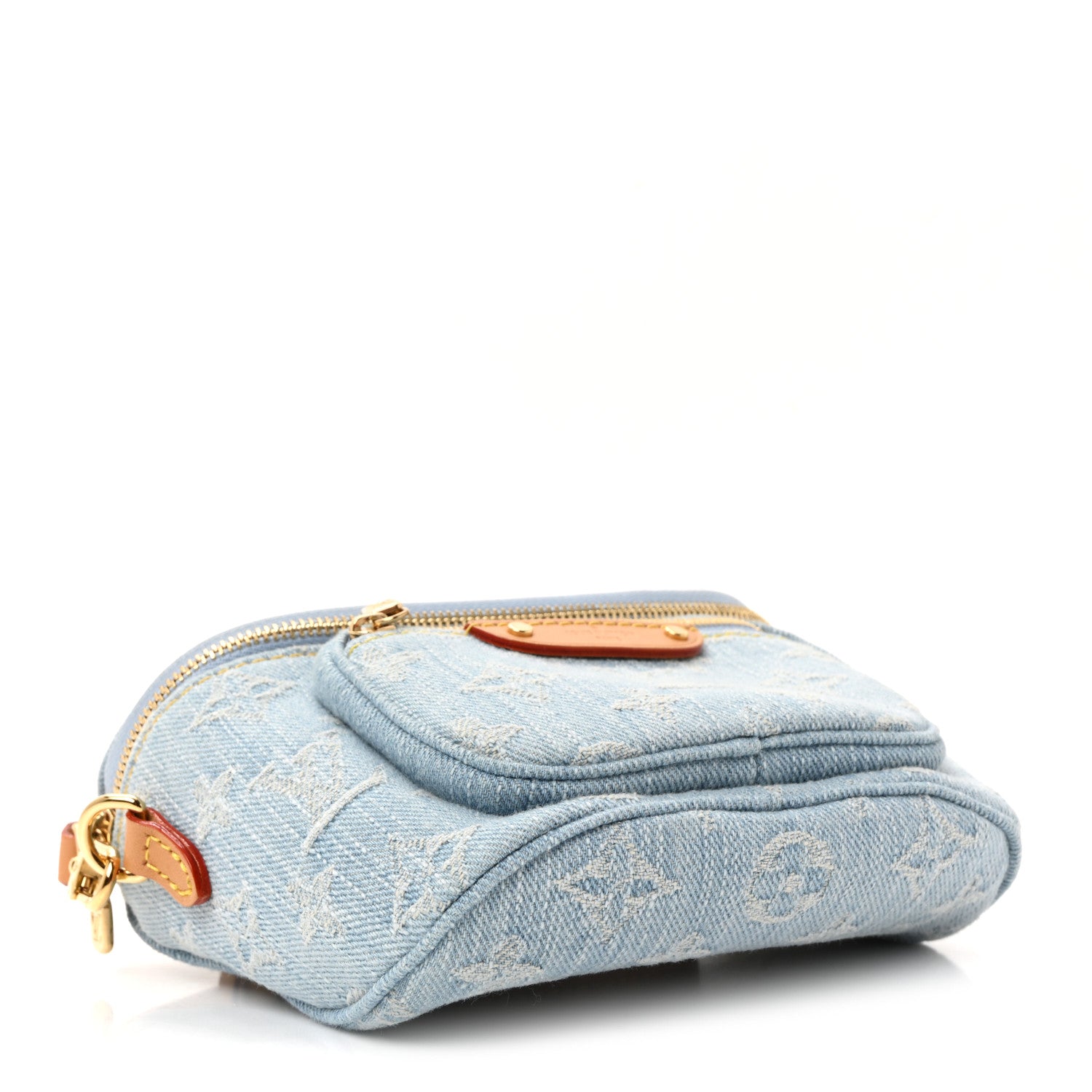 Louis Vuitton Monogram Denim Mini Bumbag Sky Blue 4 of 10