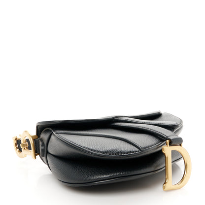 Christian Dior Grained Calfskin Mini Saddle Bag Black 4 of 10