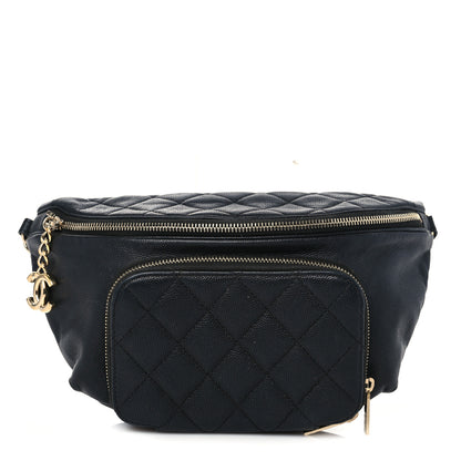 Chanel Caviar Quilted Business Affinity Waist Belt Bag Black 1 of 9