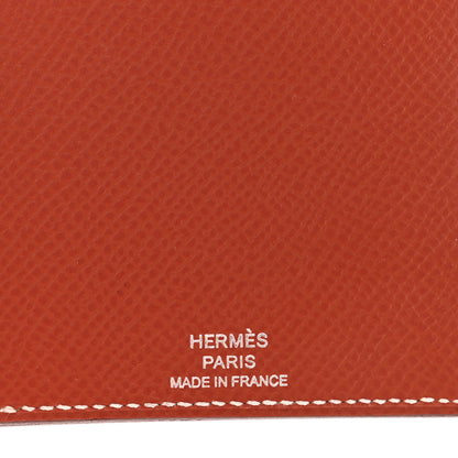 Hermes Epsom Evercolor Chevre Mysore Les Petits Chevaux Card Holder Brique Quebracho Bleu Frida Gris Perle 6 of 8