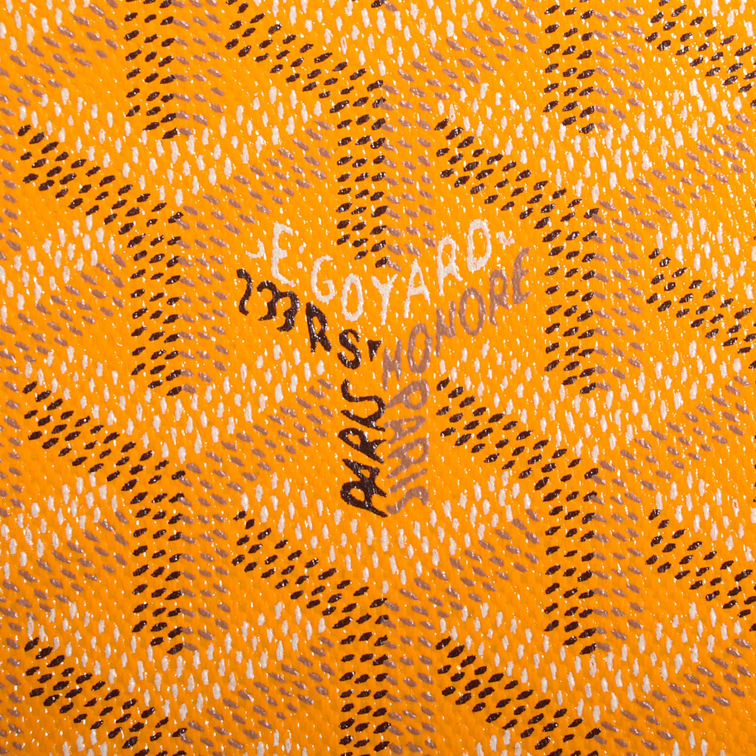 Goyard Goyardine Marquises Tote Yellow 7 of 13