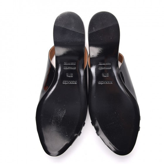 Hermes Patent Surprise Slingback Flats 37.5 Black 5 of 8