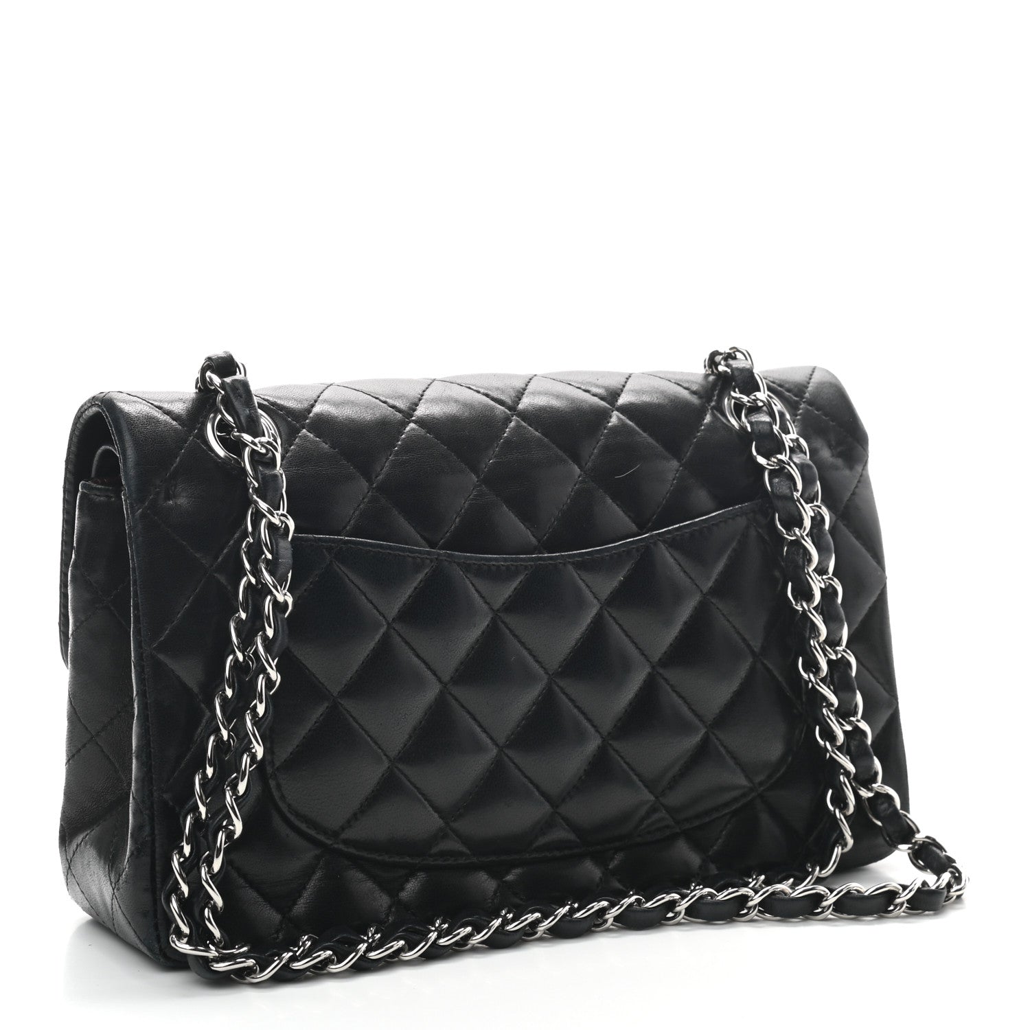 Chanel Lambskin Quilted Small Double Flap Black 3 of 10
