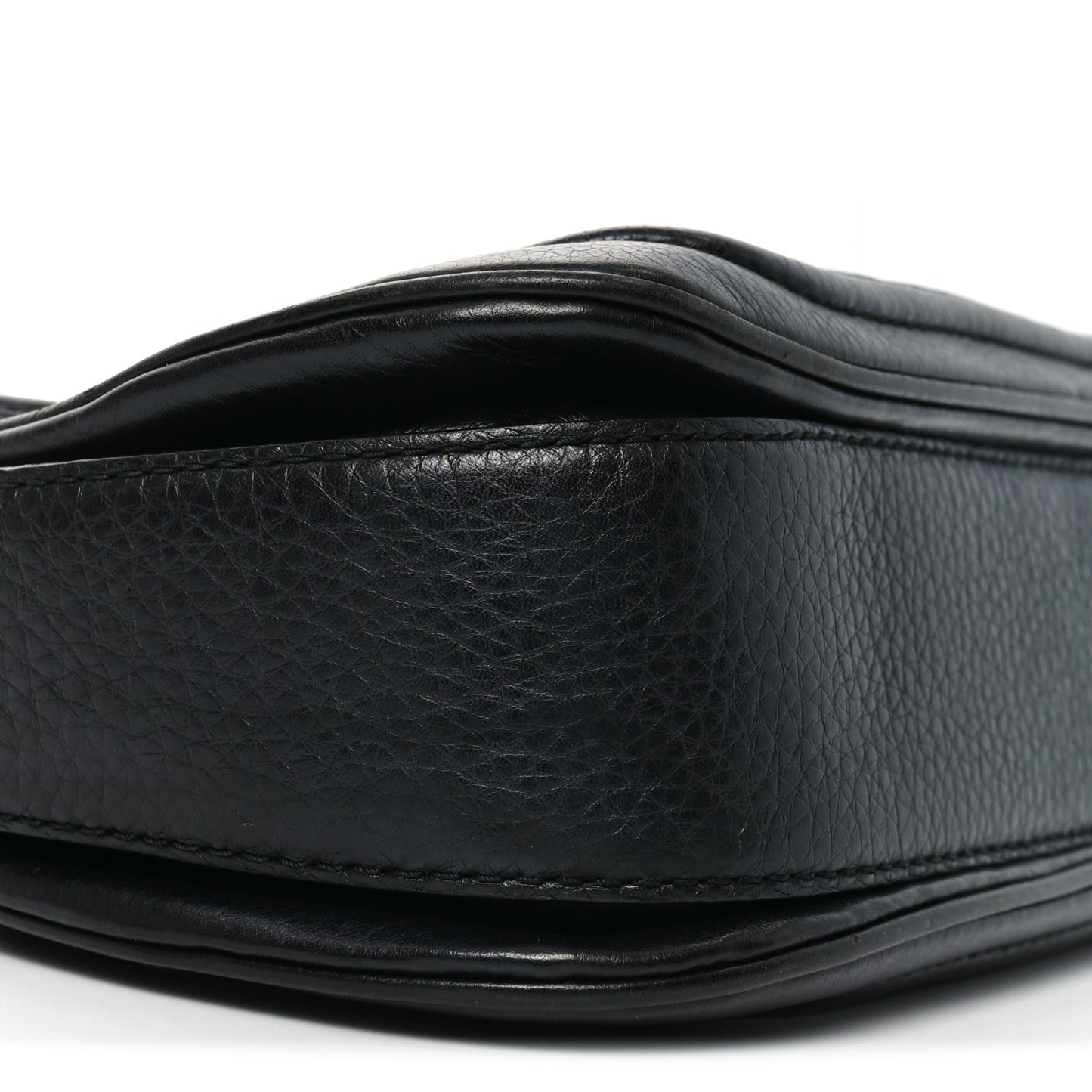 Cellarius Calfskin Medium New Bamboo Top Handle Bag Black