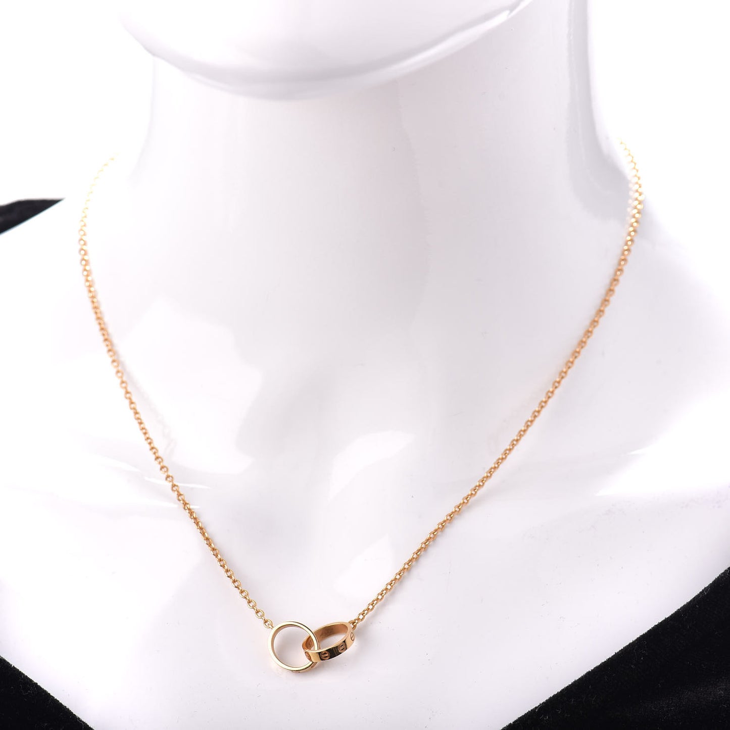 18K Yellow Gold Interlocking LOVE Necklace