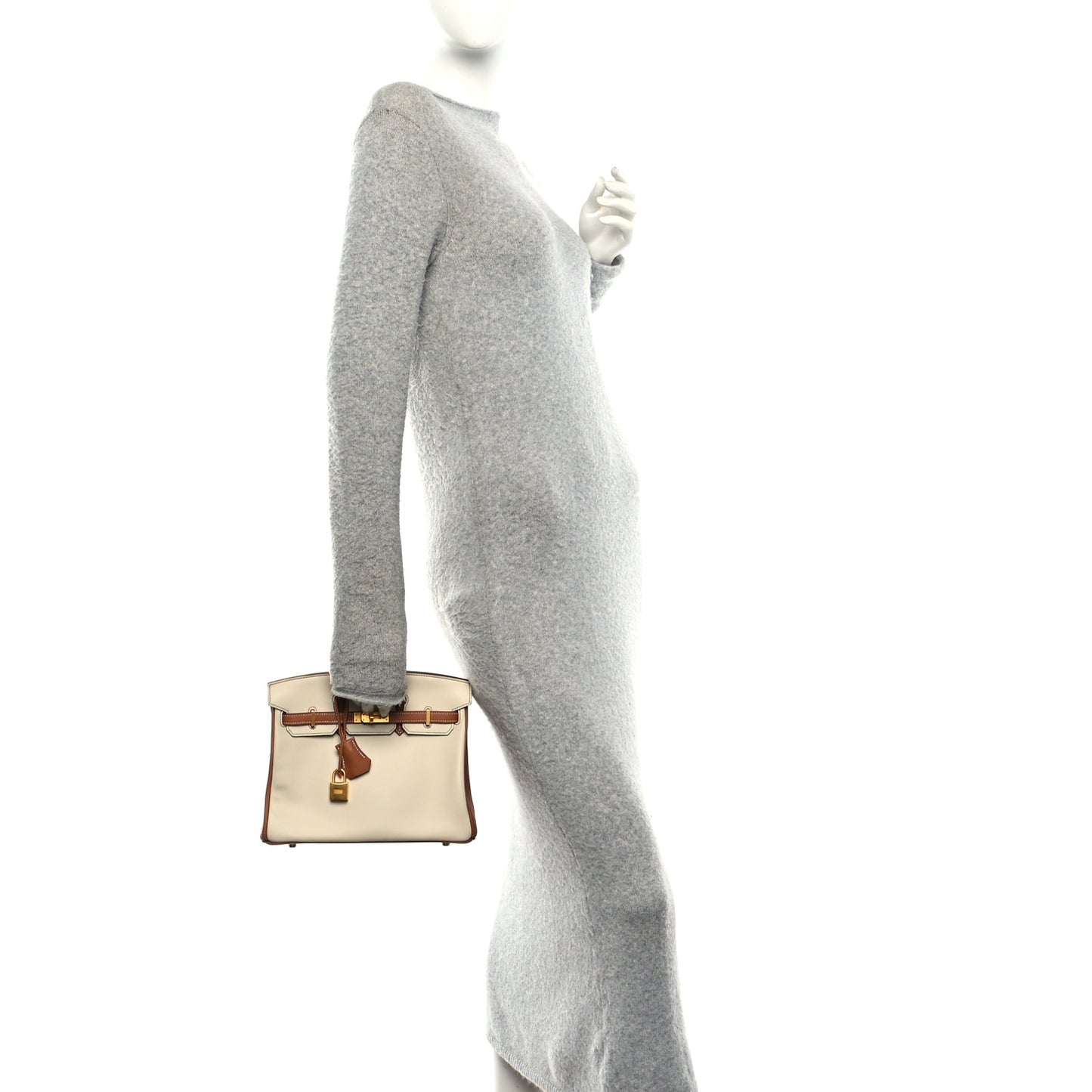 Swift Horseshoe Birkin 25 Craie Gold