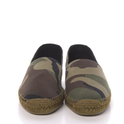 Saint Laurent Canvas Camouflage Espadrilles 40 Kaki Black 2 of 10