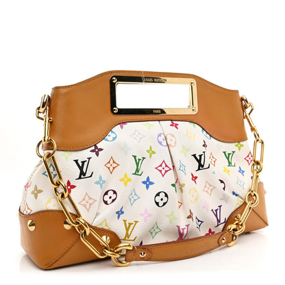 Louis Vuitton Monogram Multicolor Judy MM White 3 of 9