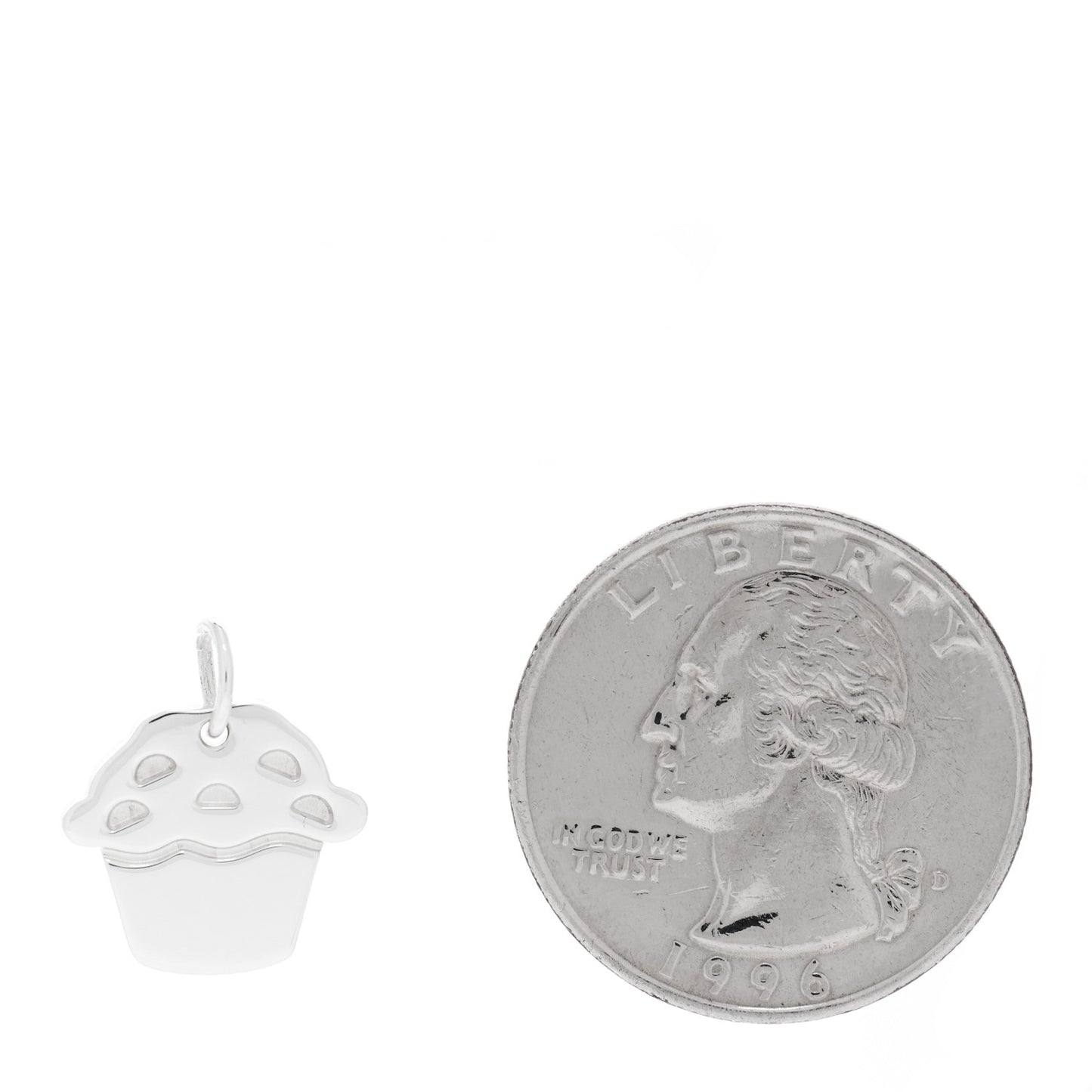 Sterling Silver Love Muffin Charm