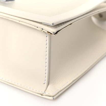 Alexander McQueen Polyurethane Calfskin Transparent Jeweled Knuckle Satchel Clear White 8 of 9
